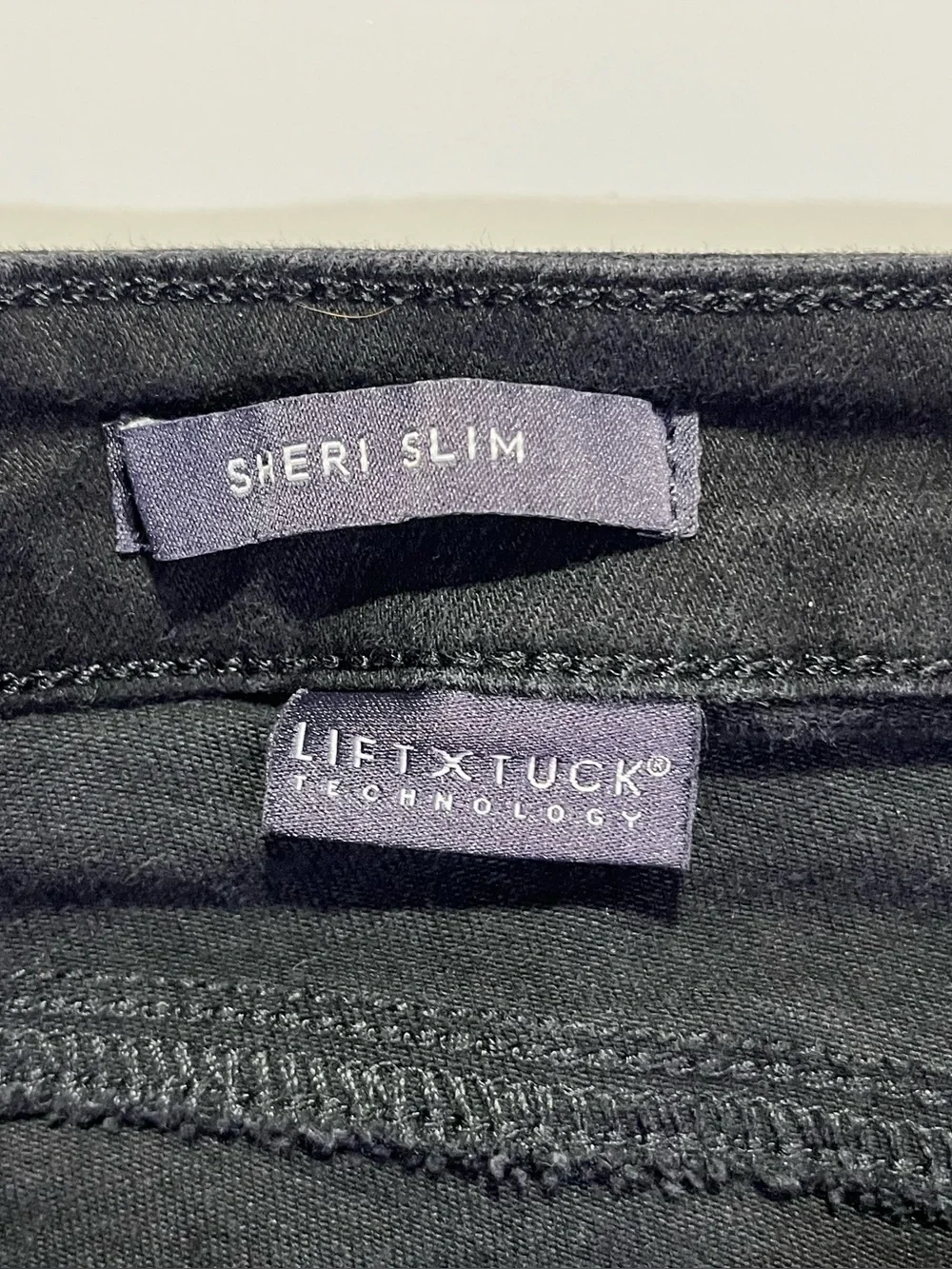 NYDJ Sheri Slim Lift/Tuck Stretch Jeans, Size 10, Black (W30, L28)